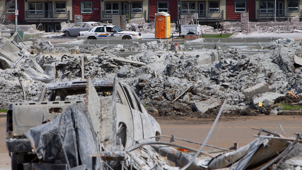 Damage in Fort McMurray, Alta.