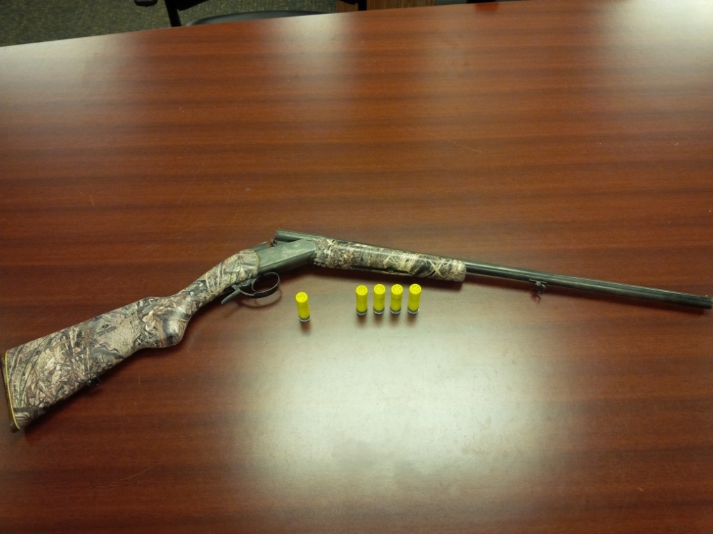 Loaded shotgun seized