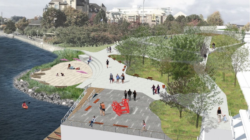 These public spaces are aimed at improving connectivity for people who walk and cycle through the area.