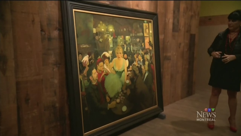 A painting by Louis Anquetin hangs in the Montreal Museum of Fine Arts