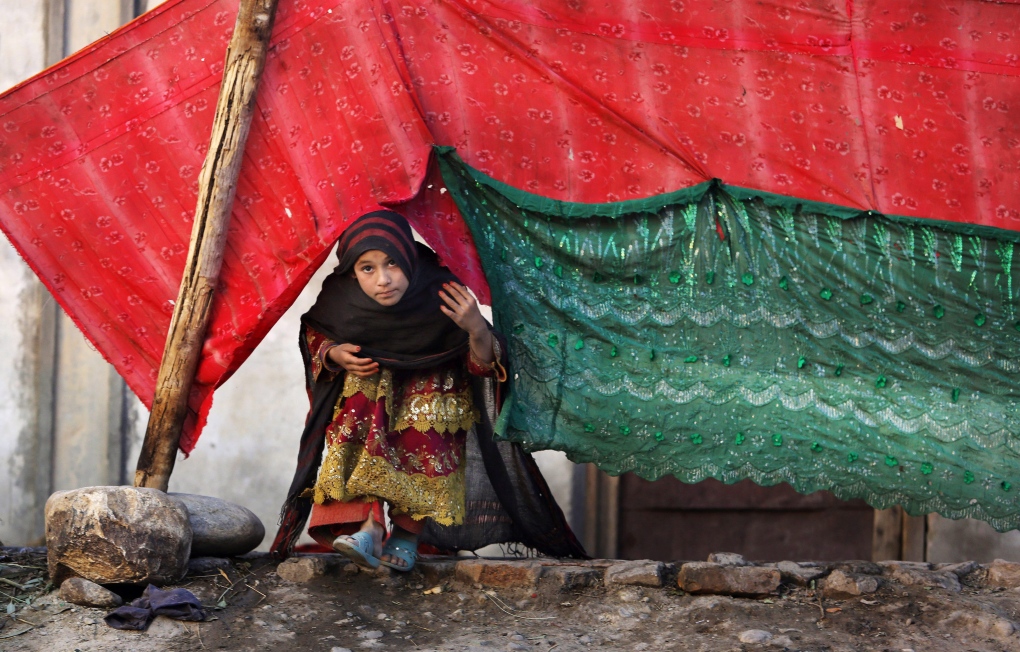 Internally displaced girl in Rodat