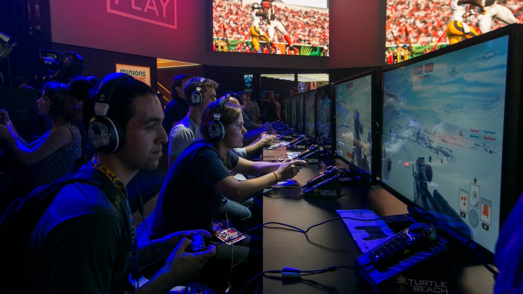 Gamers at 2015 E3 Electronic Entertainment Expo