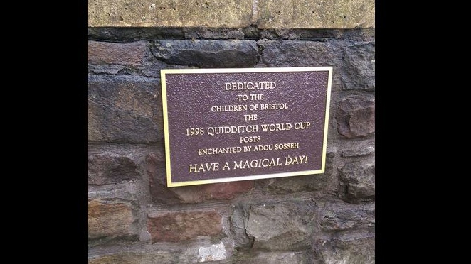 Harry Potter plaque in Bristol