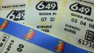 Lotto 649 tickets are shown in Toronto in a recent photo. (The Canadian Press/Richard Plume)