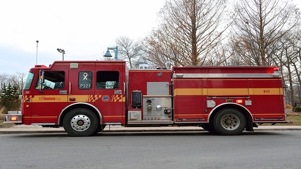 A Toronto Fire Services truck is pictured in this photo. (THE CANADIAN PRESS IMAGES/Dominic Chan)