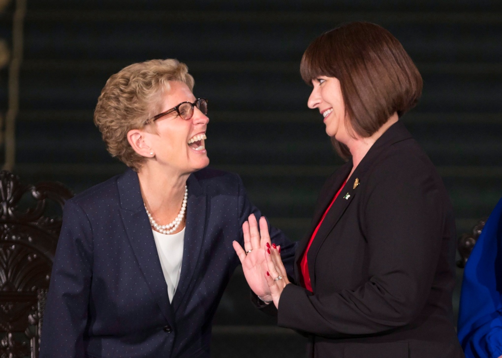 Kathleen Wynne and Marie-France Lalonde 