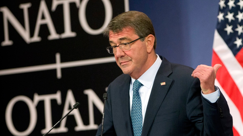 Ash Carter at NATO headquarters in Brussels