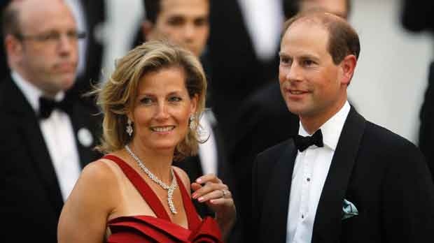 Prince Edward and his wife
