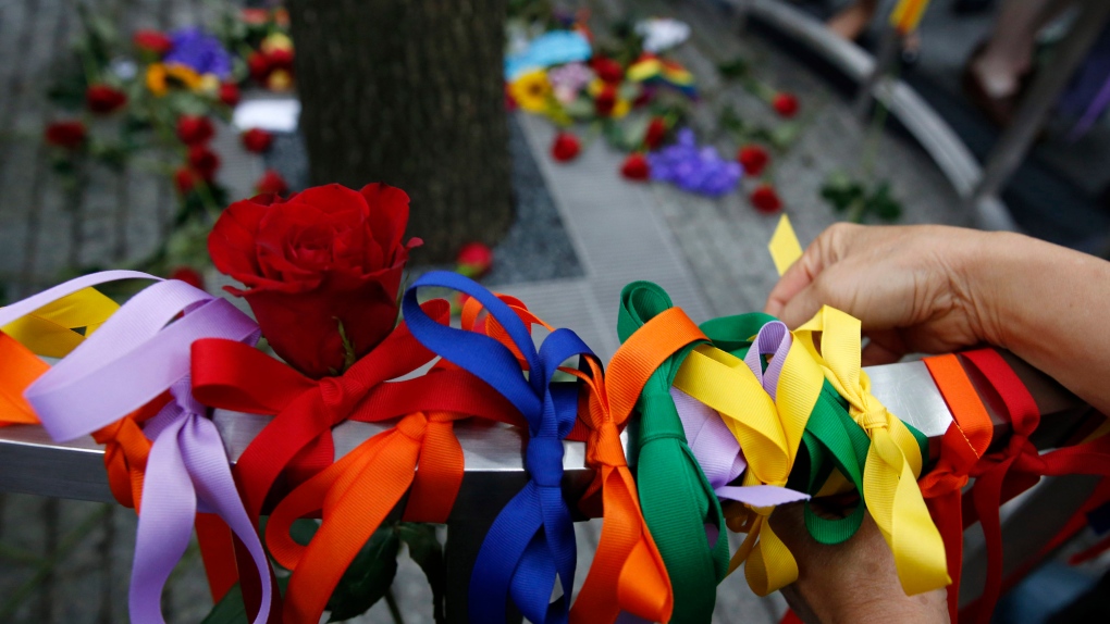 Orlando memorial in New York