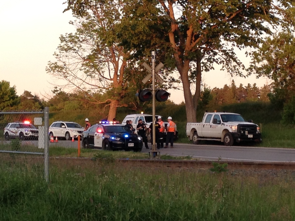 Train and motorcycle collided in Springwater