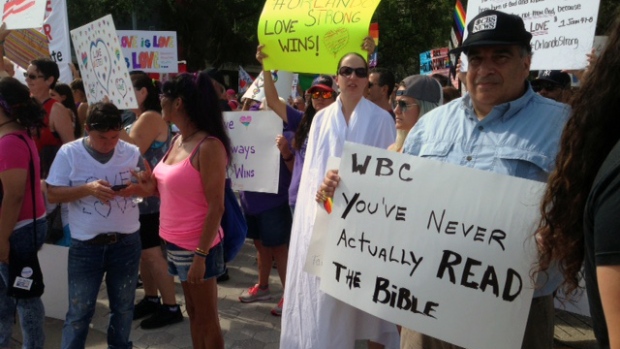 Protest against WBC in Orlando