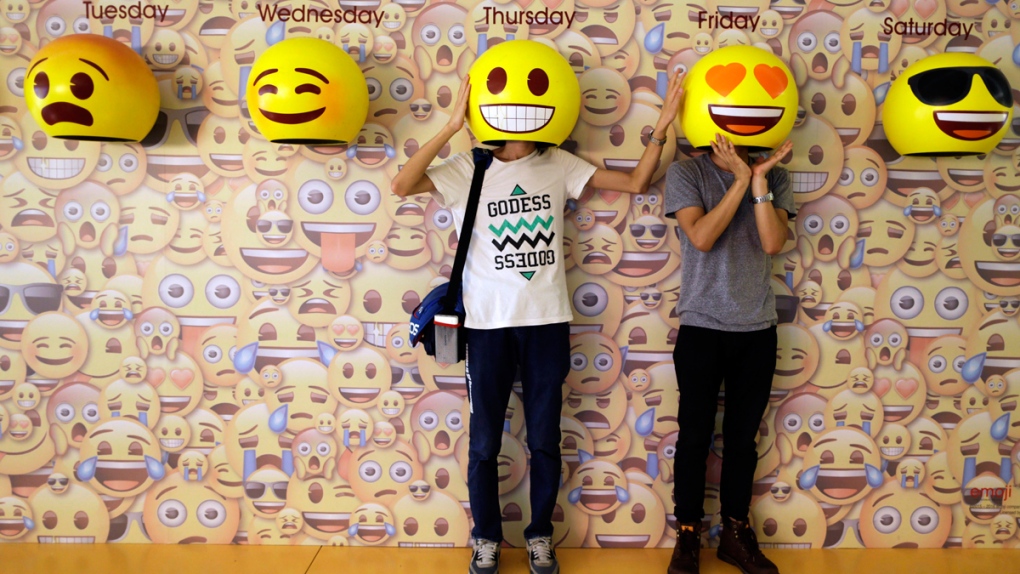 Emoji masks in Guangzhou, China