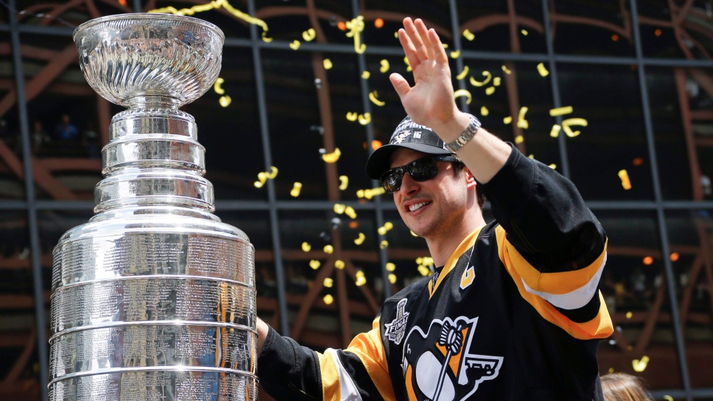 Sidney Crosby (Pittsburgh Penguins) Stanley Cup Celebration