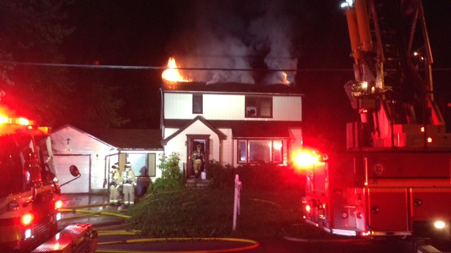 Fire rips through empty house on Falaise Road