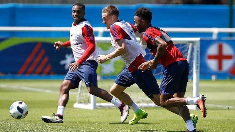 Team England train for Euro 2016