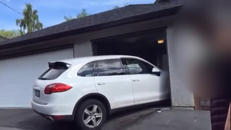 A YouTube video showing a luxury car being battered in what can only be described as one of Vancouver's worst-ever parking jobs has helped police solve a hit-and-run apparently involving an unlicensed teen driver.