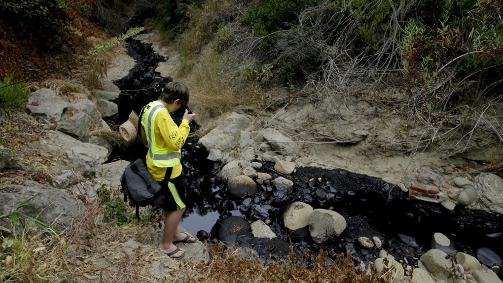 Oil spill in California