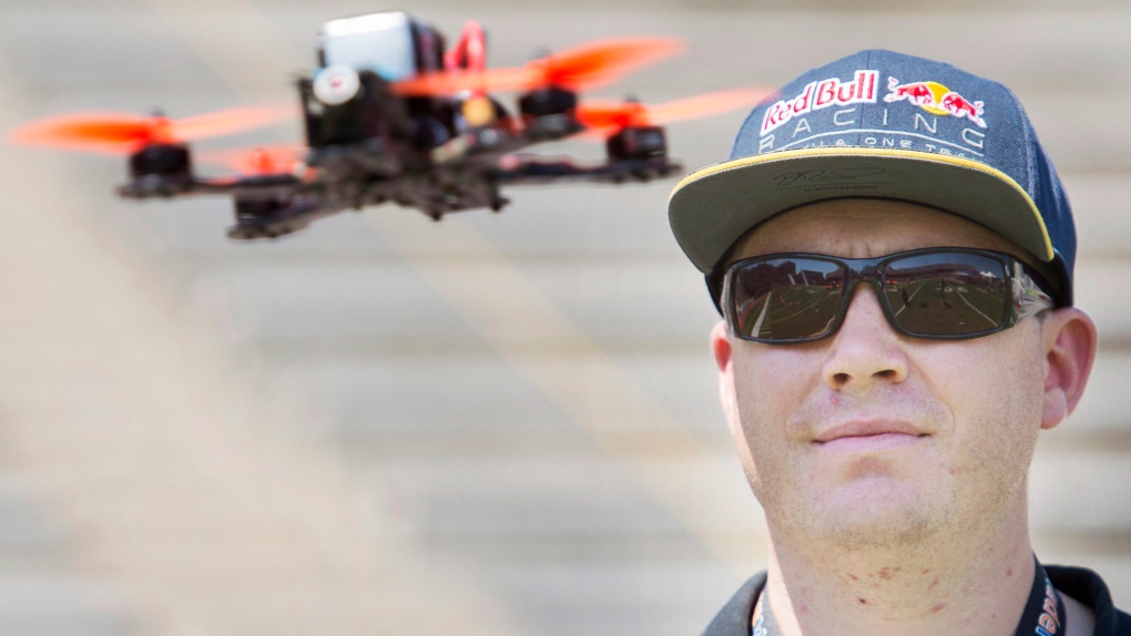 Professional drone racer Ryan Walker
