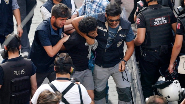 Turkey uses tear gas, arrests to break up gay pride | CTV News