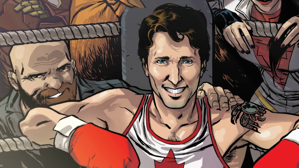 Justin Trudeau featured on Marvel Comics cover