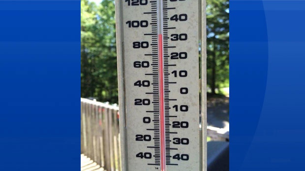 thermometer - hot day June 2016