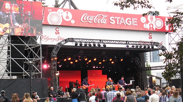 Calgary Stampede. Coke stage