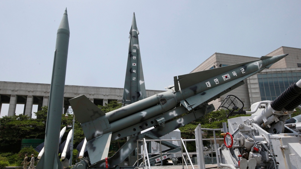 South Korea mock missiles 