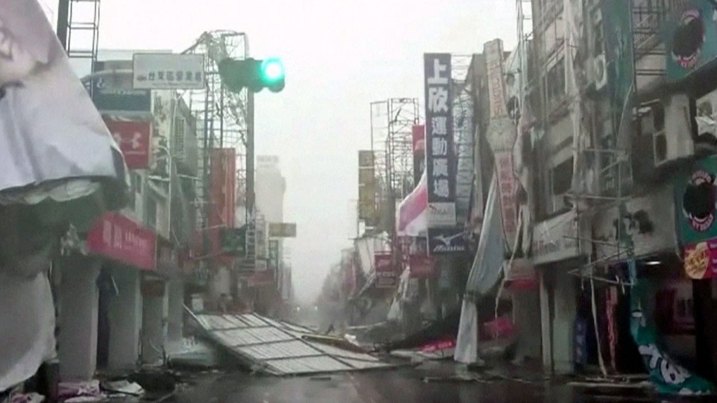 Typhoon Nepartak in Taiwan 