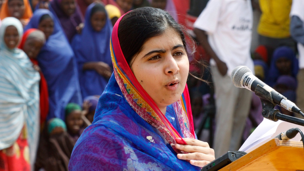 Malala Yousafzai in the Dadaab refugee camp
