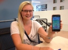 A student at the University of Windsor displays Pokemon Go on her phone in Windsor, Ont., on Wednesday, July 13, 2016. (Angelo Aversa/CTV Windsor)