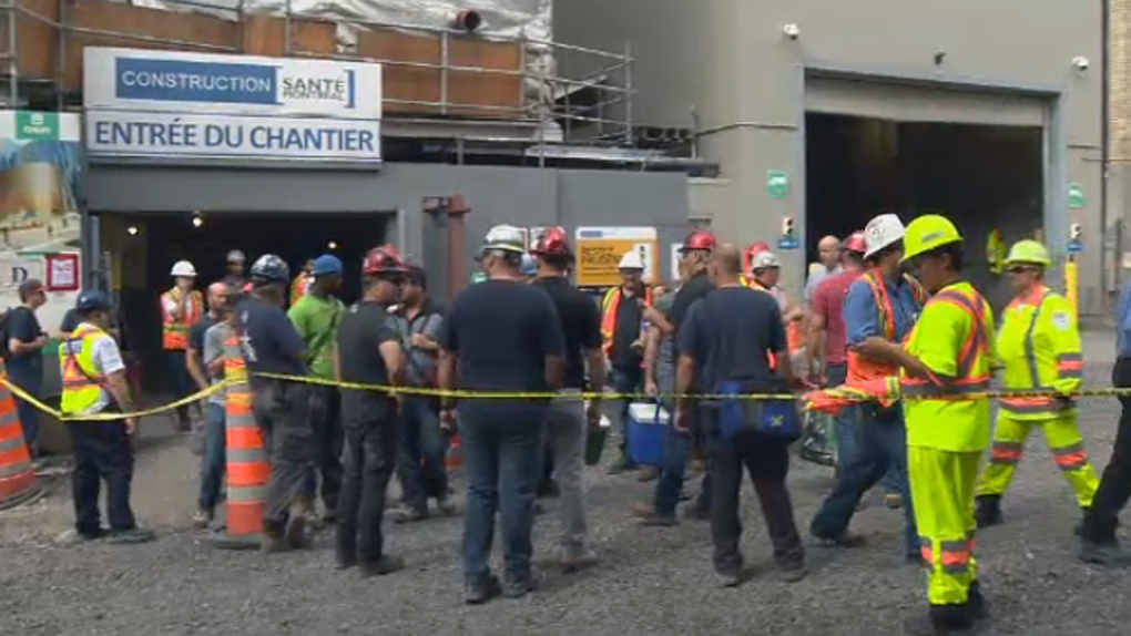 Employees at the CHUM worksite were told to leave