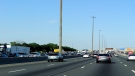 Traffic is shown on Highway 401 in Toronto in this 2012 file photo. (Dominic Chan / THE CANADIAN PRESS)
