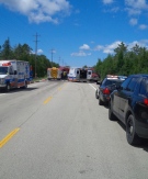 Emergency personnel on scene at a fatal crash in Northern Bruce Peninsula on Saturday, July 16, 2016.
(Source: Bruce Peninsula OPP)