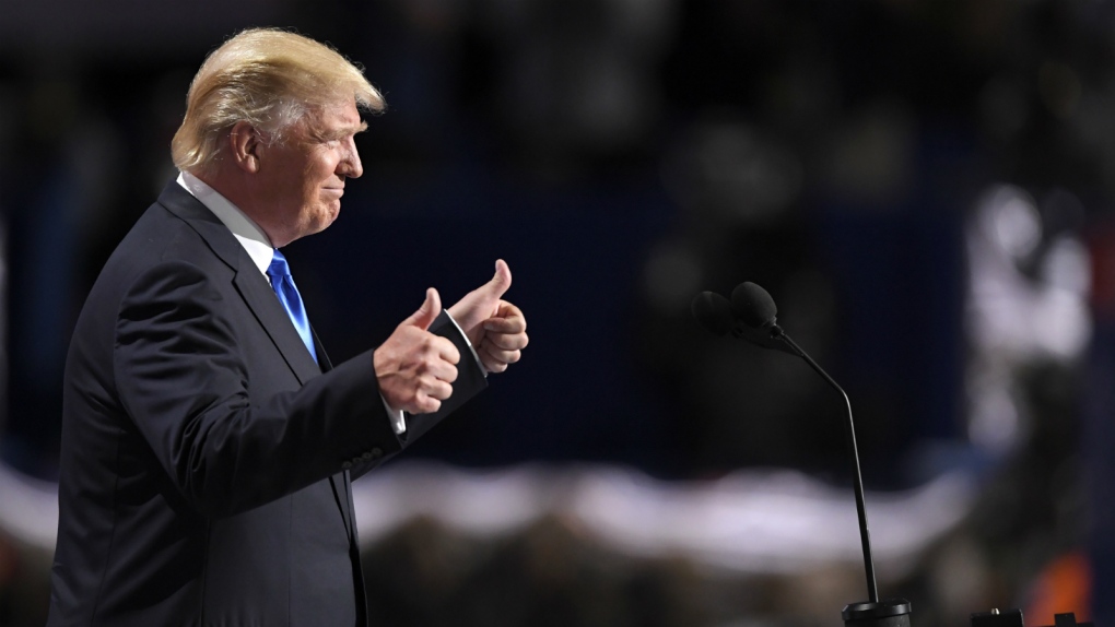 Donald Trump addresses Republican convention
