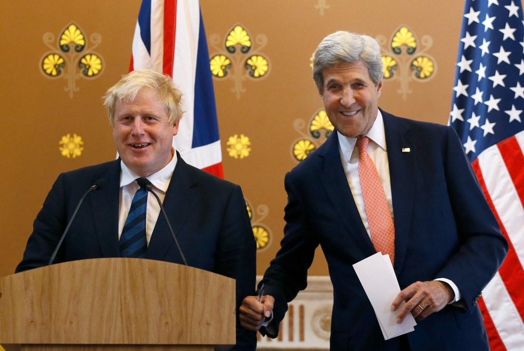 Boris Johnson and John Kerry 