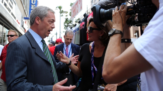 Nigel Farage and Lisa LaFlamme
