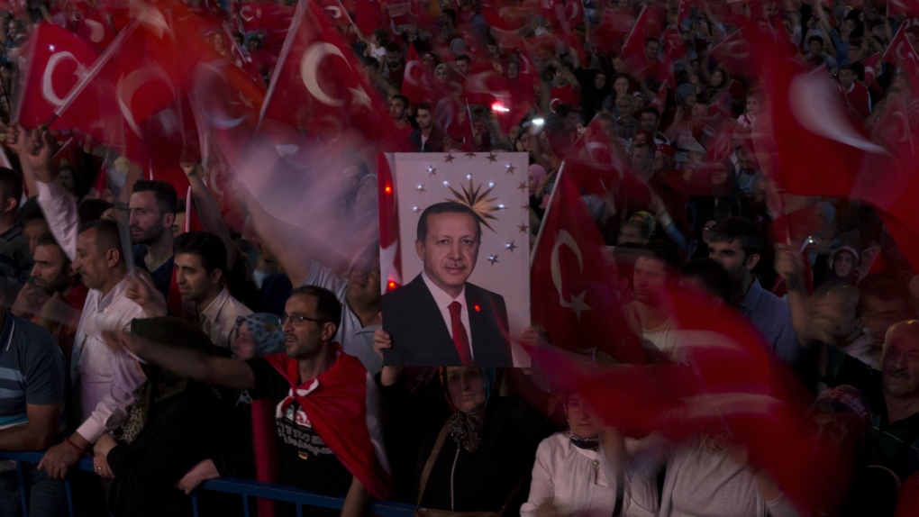 Supporters of Turkey's president