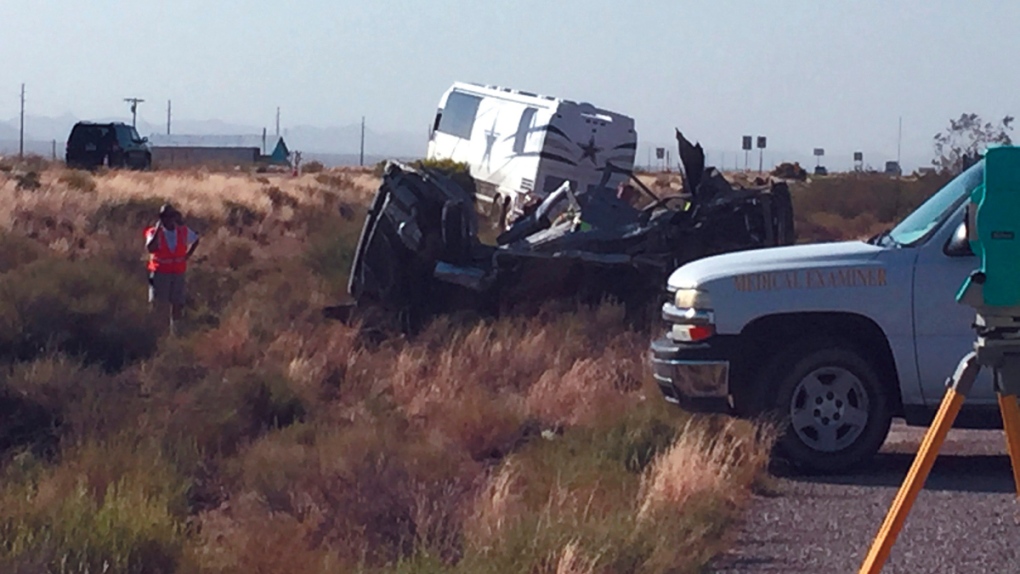 Bus crash on a highway in northwestern Arizona