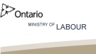 The logo for Ontario's Ministry of Labour is pictured. 