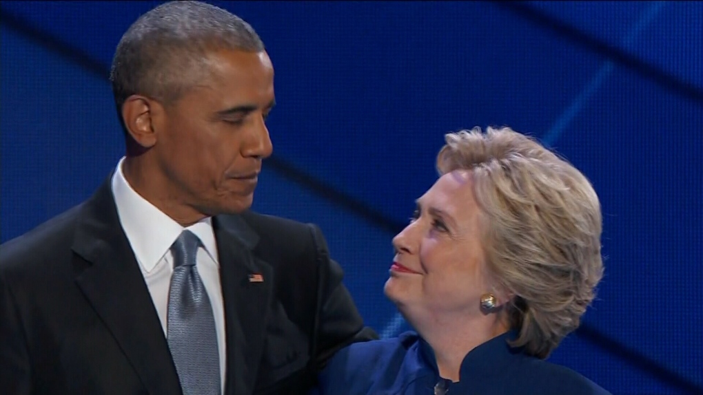 Obama and Clinton