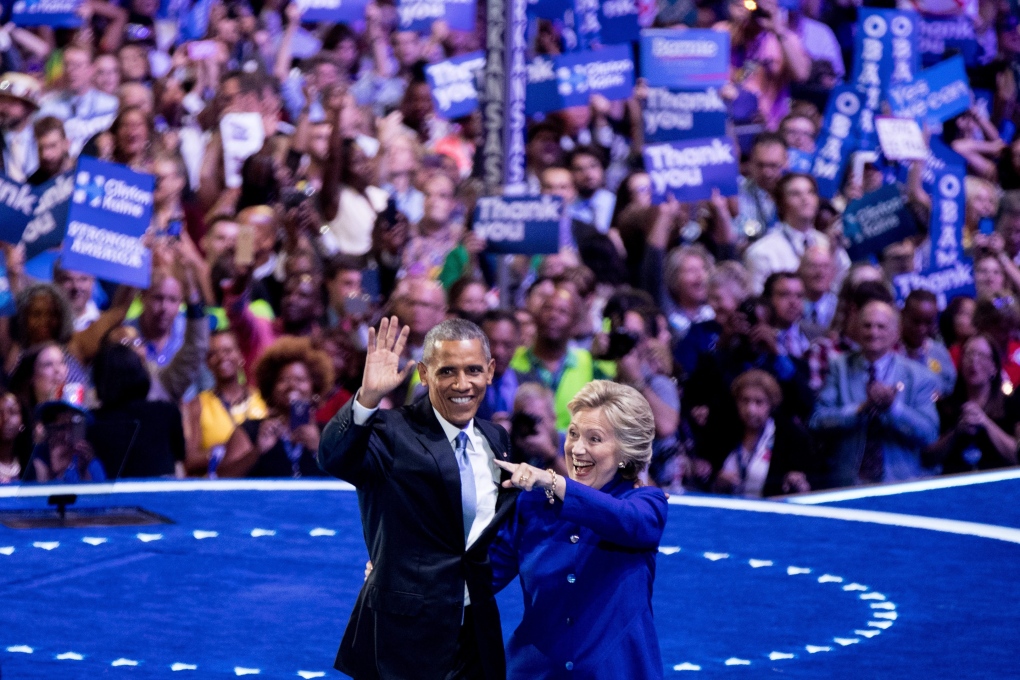 President Barack Obama and Hillary Clinton