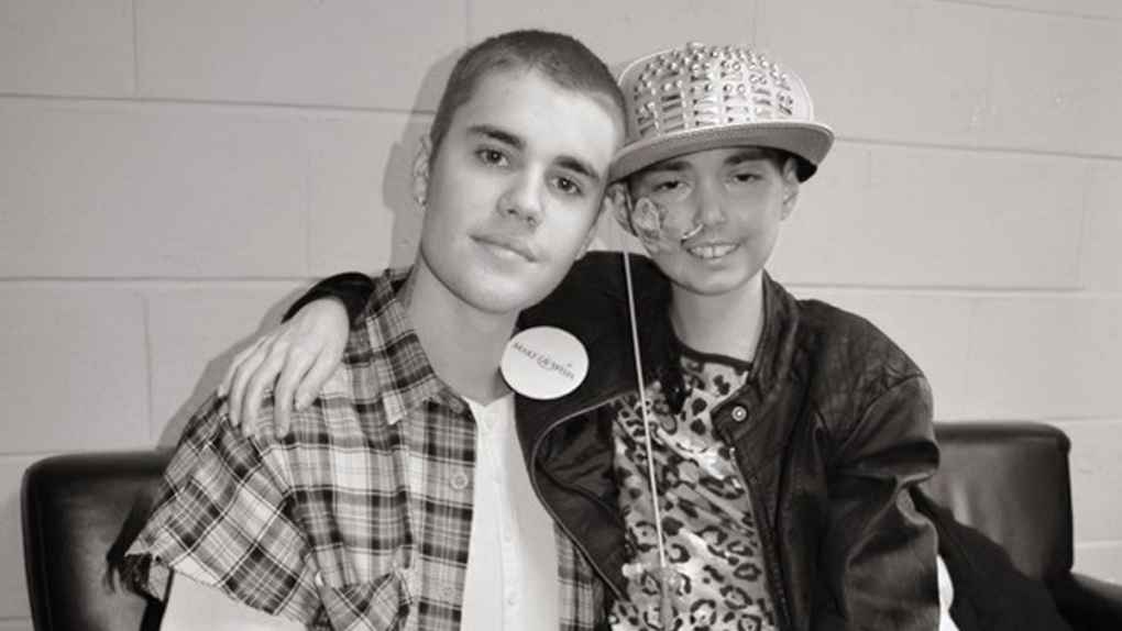 Justin Bieber with dying girl