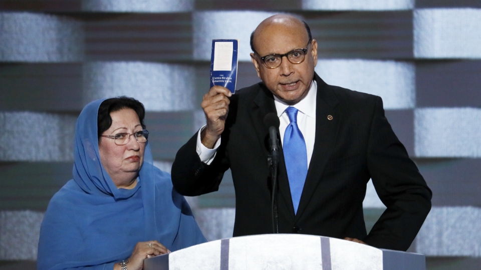 Muslim father slams Trump at Democratic convention