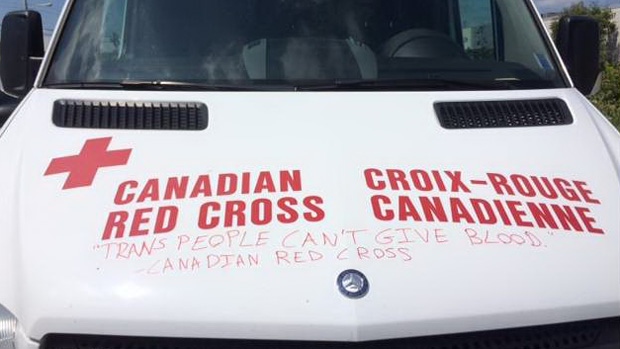Canadian Red Cross Vandalism 