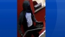 Police are looking for this man who robbed a Moncton hotel Monday night. (New Brunswick RCMP) 
