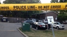 Police are investigating after a male was shot in Etobicoke overnight. (Cam Woolley/ CP24)