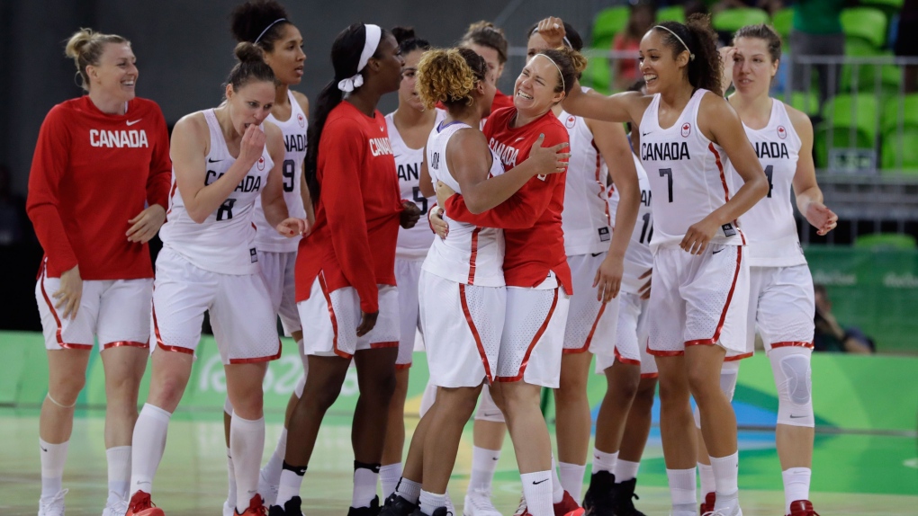 The Canada women's basketball team 