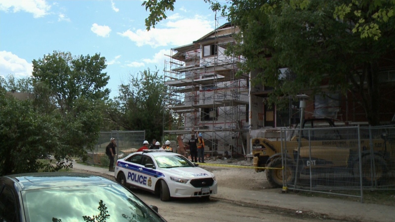  Ontario's ministry of labour is investigating an industrial accident in which a man fell off some scaffolding. 