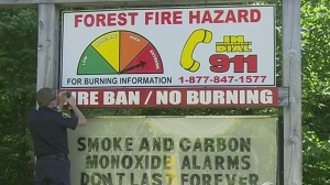 The fire danger rating in Muskoka is set to Extreme amid warm, dry conditions. (File image/CTV News Barrie)