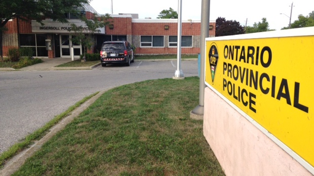 The OPP detachment in Ingersoll is pictured on Tuesday, Aug. 9, 2016. (Terry Kelly / CTV Kitchener)